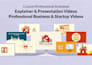 animate explainer video, professional business and startup videos